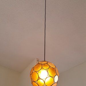 $75 · Hanging Pendant Lights (set)-Moroccan glass